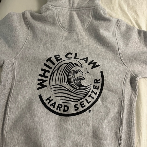 Women’s thick light grey white claw hoodie - Picture 2 of 5